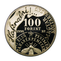 Hazai Első Takarékpénztár 100 Forint 1990 PP Fáy András