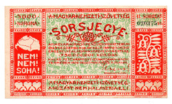 A Magyar Nemzeti Szövetség 5000 Korona Irredenta Sorsjegy 1926