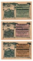 Ausztria Notgeld Viehofen 10-20-50 Heller 1920 teljes sor