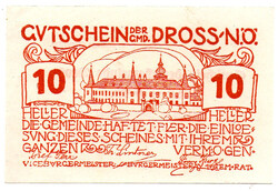 Ausztria Notgeld Dross 10 Heller 1920 7. kiadás