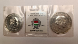 Semmelweis Ignác 50 és 100 Forint 1968 BU díszcsomagolt