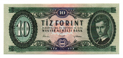 10 Forint Bankjegy 1962 gEF 1 hajtás