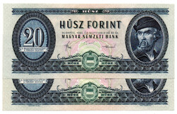 20 Forint Bankjegy 1980 aUNC sorszámkövető pár
