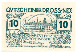 Ausztria Notgeld Dross 10 Heller 1920 9. kiadás
