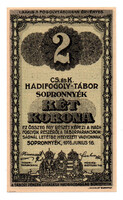 1916 Sopronnyék Hadifogolytábor 2 Korona Római sorozat