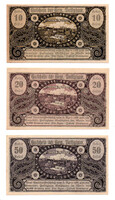 Ausztria Notgeld Pattigham 10-20-50 Heller 1920 Teljes sor!