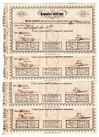 500 Forint 1848 6 hónapra szóló Kamatos utalvány sor tévnyomat
