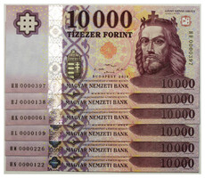 10000 Forint Bankjegy 2019 HH-HN Dr. Patai alacsony sorszámú sor