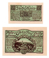 Ausztria Notgeld Waldneukirchen 20-50 Heller 1920 teljes sor