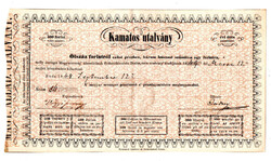 500 Forint 1848 6 hónapra szóló Kamatos utalvány