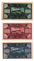 Ausztria Notgeld Utzenaich 10-20-50 Heller 1920 teljes sor