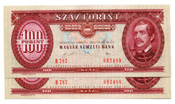 100 Forint Bankjegy 1992 UNC sorszámkövető pár
