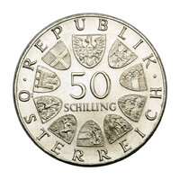 Ausztria 50 Schilling 1974 BU Osztrák Csendőrség elfordult veret