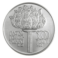 Téli Olimpia Calgary 1988 500 Forint 1986 BU ezüst