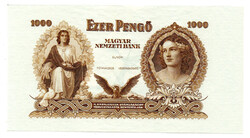 Szálasi 1000 Pengő Bankjegy 1943 tervezet