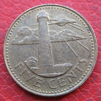 Barbados 5 cent 1997 (H79)