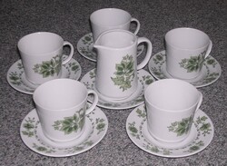 Alföldi porcelán kávéskészlet. 5 személyes, 12 darabos
