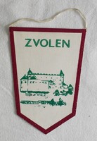 Zólyom vára zászló , Zvolen , reklám , emlék tárgy , 80-as évek utazás