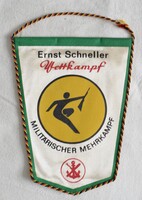 Német Szovjet barátság katonai verseny szemle Kőnigstein zászló , emlék tárgy , 80-as évek DDR