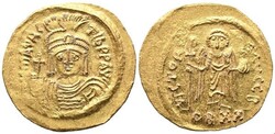 Maurice Tiberius Maurice Tiberius (582-602), Solidus RRR