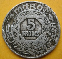 Marokkó  5 Francs 1951 (Z16)
