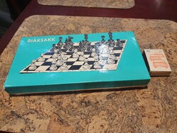 Retro hiánytalan mágneses diáksakk társasjáték szocreál kádár