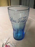 Kék Coca Cola üveg pohár