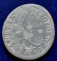 Lipót (1658 - 1705 )  poltura 1696 . Ag ezüst.