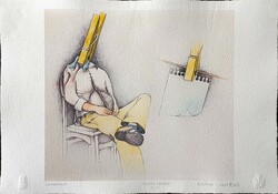 Ef Zámbó István - Szabadnap 41 x 59 cm computer print, merített papír