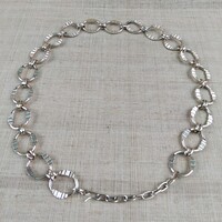 RETRO EZÜST SZÍNŰ FÉM  DERÉK ÖV