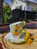 Különleges formájú art deco angol csésze szett