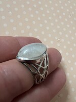 Modern Hold köves ezüst gyűrű