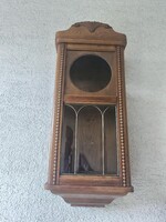 Vintage Art Deco Wall Cabinet with Key Lock and Glass
