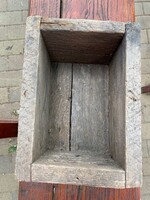 Retro fa ládika. Faházban szerszámok tárolására. Masszív.