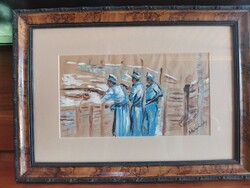 Mednyánszky: Harctéri jelenet