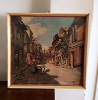 Claude Monet - The village road - VEB E.A. SEEMANN. LEIPZIG  Germany NYOMAT