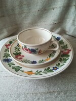Villeroy&Boch "Tirol" dekoros teás szett+lapos tányér