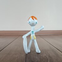 Retró Hollóházi porcelán karikás fiú