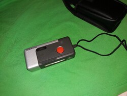 Régi 1980 -s évek eleje AGFA MINI fényképezőgép bőr tokjában a képek szerint