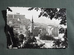 Képeslap,Budapest,Tabán,templom,utca,városi látkép,részlet, 1959-
