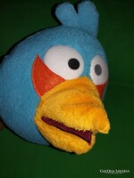 Retro eredeti ANGRY BIRDS - kék ábrándos nyugodt madár plüssfigura 22 cm a képek szerint