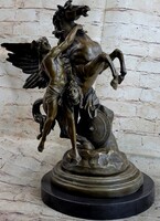 Perszeusz és Pegazus – Mitológiai bronz szobor