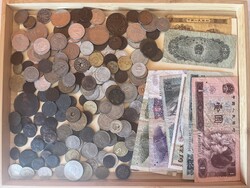 Vegyes érme-bankjegy lot
