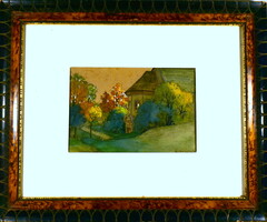 W. FRANZEN jelzéssel : KÚRIA LÁTKÉPE 1906