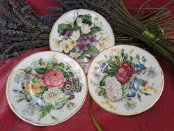 3 db Angol porcelán süteményes tányér