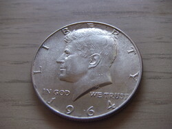 50 Cent  1/2 Dollár 1964   USA  Ezüst