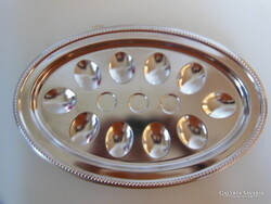 TÁLCA - ALKUKÉPES - 35 cm -  TOJÁS KÍNÁLÓ - 35 x 23 cm - ACÉL  - ROZSDAMENTES