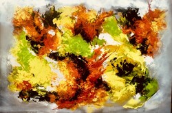 Balogh K. Zsuzsanna - Vibráló absztrakt festmény