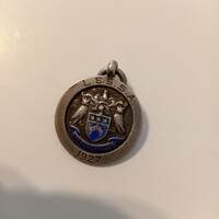 L. E. S. S. A./1927. Marked (also the hoop) pendant, with minimal enamel defects, as shown in the pictures.