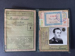 Magyar Menetkedvezményi Egyesség Arcképes Igazolvány Vasúti Alk. részére Kisvári Sándor 1959